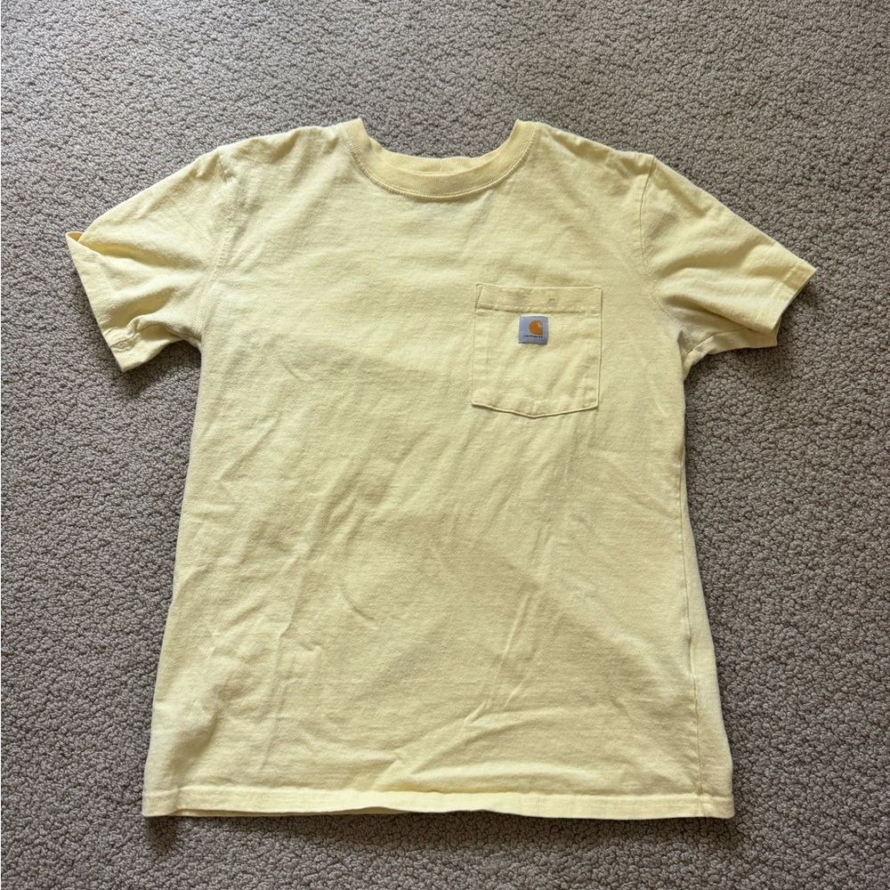Carhartt Pale Yellow Pocket Tee